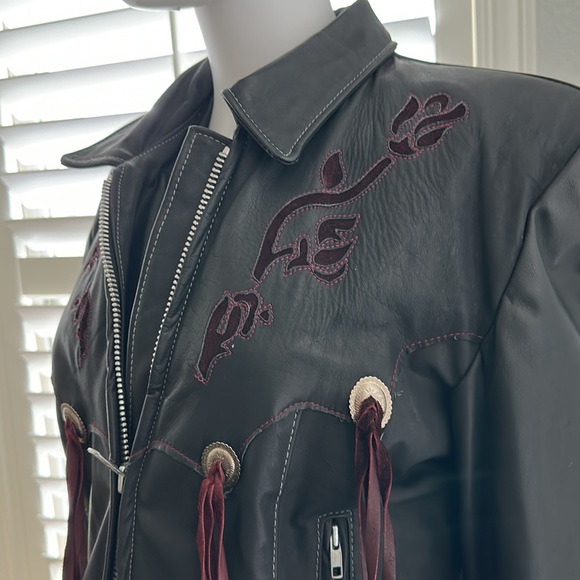 Vintage leather & suede  jacket - Picture 6 of 13